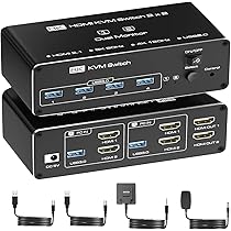 デュアルモニター USB3.0 KVM 切替器 Amazon.co.jp: 【Amazon.co.jp 限定】HDMI KVM 切替器 2PC 切替